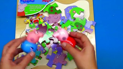 La famille pour amusement amusement enfants porc puzzle en bois Peppa royal