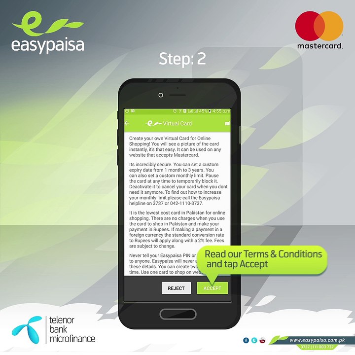 easy paisa master card