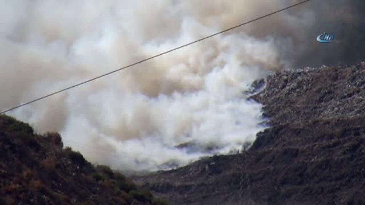 Bodrum Çöplüğü Alev Alev Yanıyor