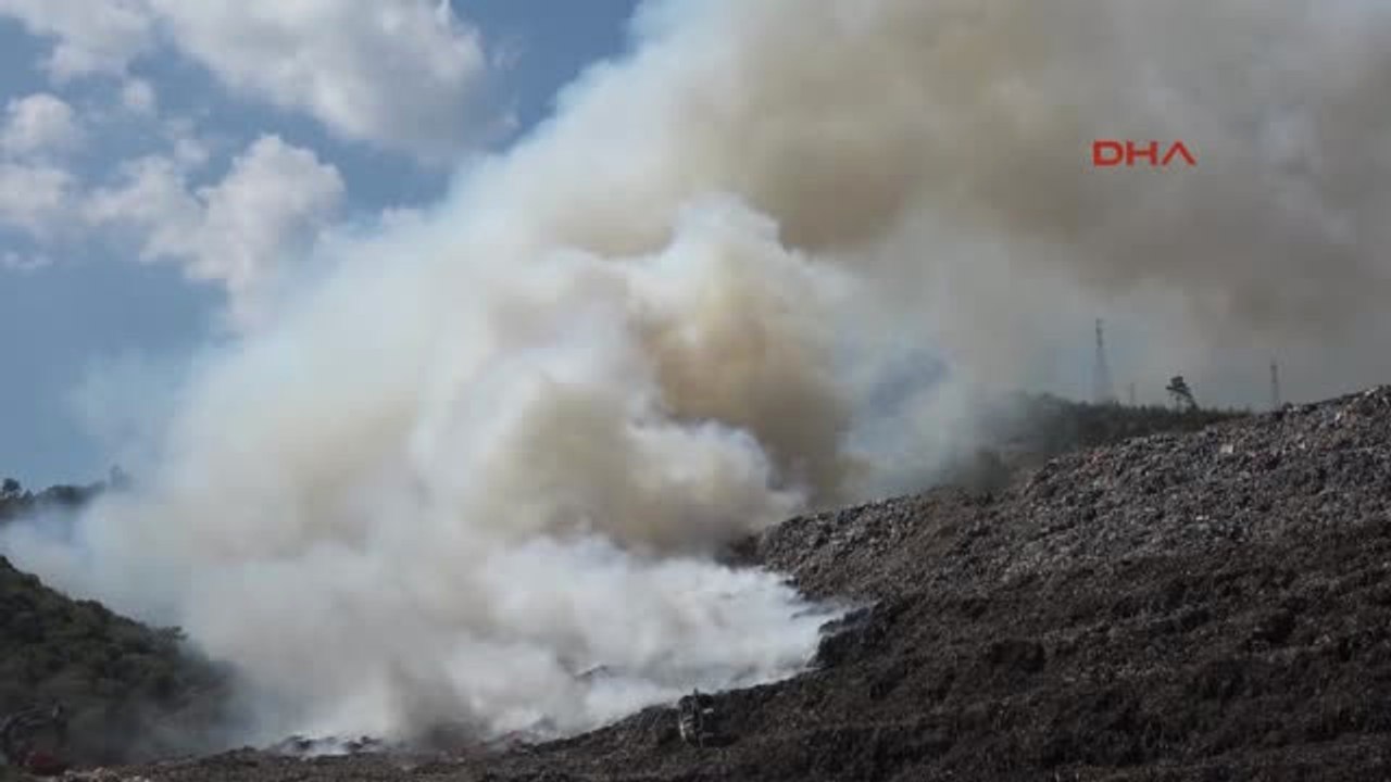 Bodrum'daki Katı Atık Depolama Alanında Yine Yangın
