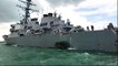 Sailors missing after US destroyer collides with oil tanker