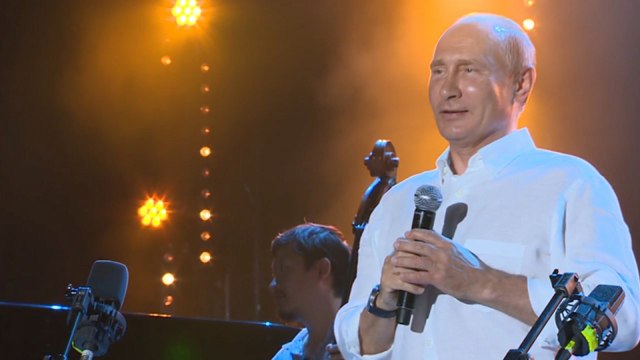 Russia President Vladimir Putin angers Ukraine with speech at Crimean jazz festival