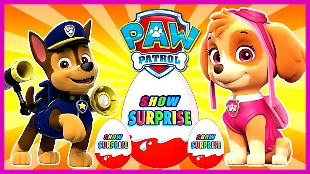 Des œufs patrouille patte kinder surprise de patrouille schenyachyy