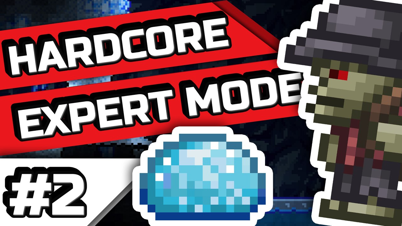 “Surviving the first night” | #2 | Hardcore Expert Mode | Terraria Let's Play | No Deaths