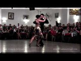 Javier Rodriguez y Virginia Pandolfi en La Baldosa milonga tango en Buenos Aires