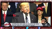 Expertos dicen que el eclipse solar afectará al presidente  Trump -Al Rojo Vivo-Video