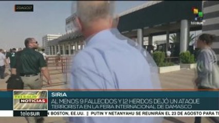 Responde ejército sirio ataque a la Feria Internacional de Damasco