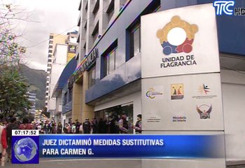 Juez dictaminó medidas sustitutivas para Carmen G. esposa de Ramiro Gonzalez