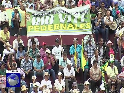 Presidente Moreno participo en la Gran Minga Agropecuaria