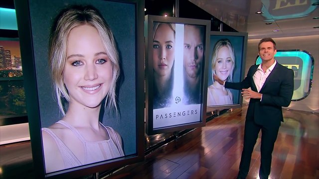 Jennifer Lawrence, Chris Pratt and Michael Sheen for Entertainment Tonight | Passengers (1