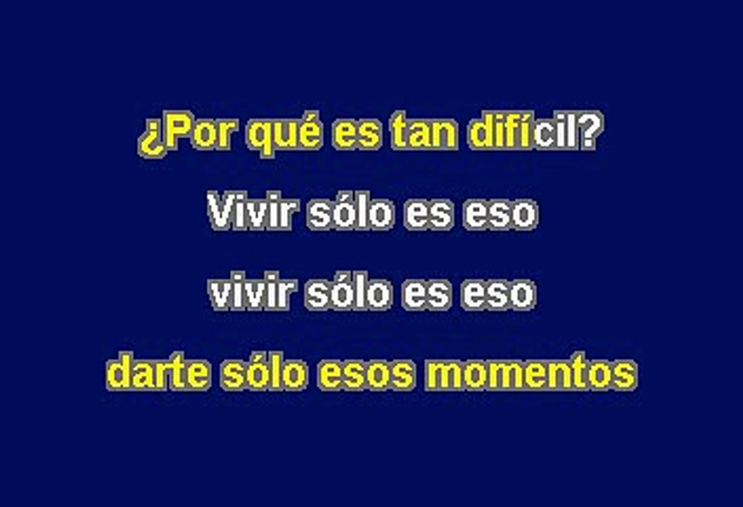 CUANDO NADIE ME VE - ALEJANDRO SANZ (KARAOKE)