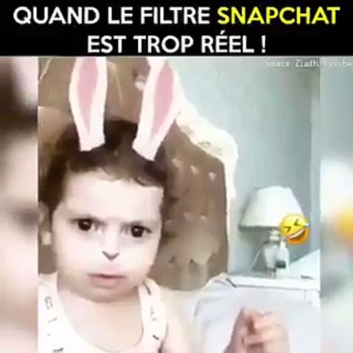 Quand le filtre Snapchat est trop réel.