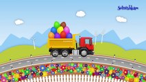 Camions machines dessins animés pro avec enseigner surprise oeuf fruits camion collection de bande dessinée
