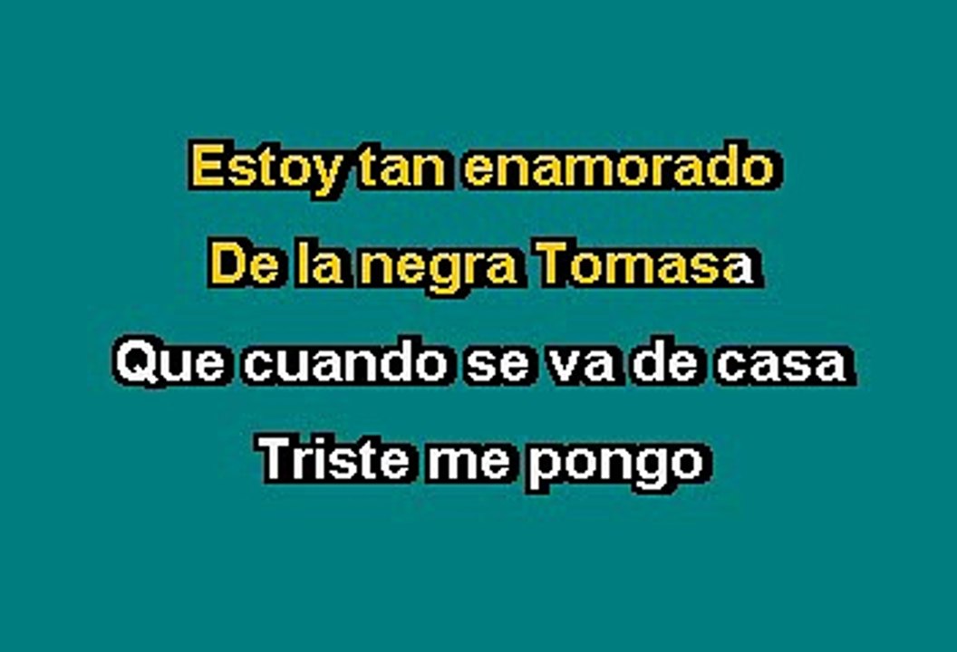 La Negra Tomasa - Caifanes (Karaoke)
