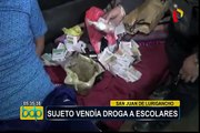 San Juan de Lurigancho: capturan a microcomercializador de drogas que vendía cerca de colegio