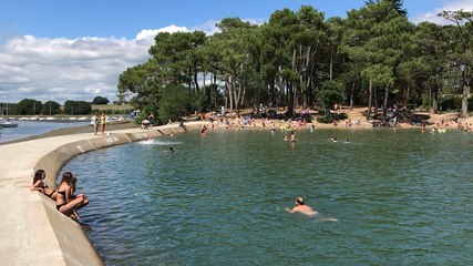 Du monde à Conleau pour le retour du beau temps