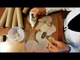 Fleurs à laide toilette papier Rouleaux bricolage toilette papier roulent artisanat tutoriel