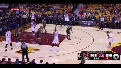 Lebron James disrespects Ibaka by spinning the ball