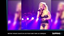 Britney Spears chante en live pour faire taire les critiques (Vidéo)