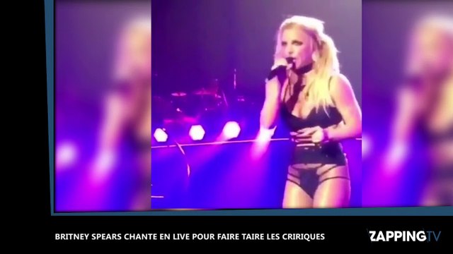Britney Spears chante en live pour faire taire les critiques (Vidéo)