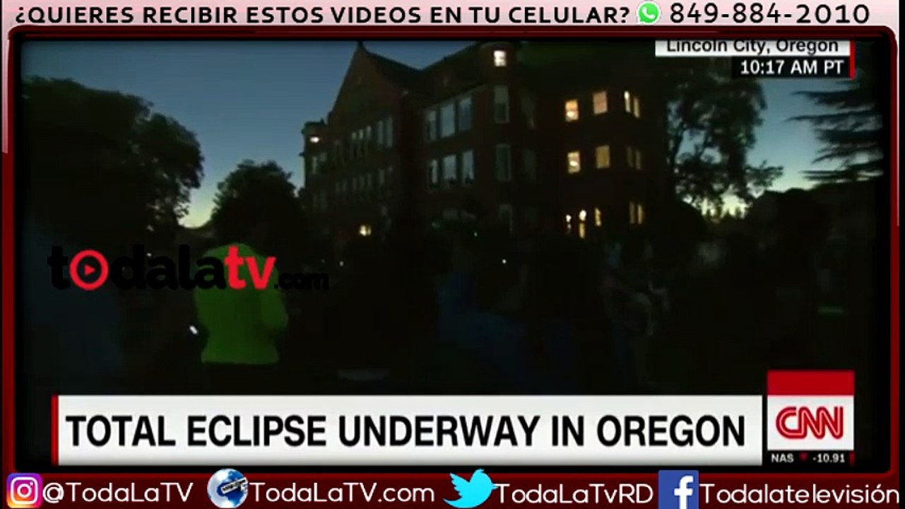 Eclipse solar en Oregón-Video