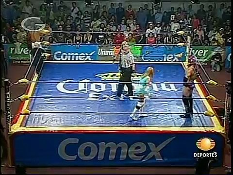AAA-Sin Limite 2009.06.30 Cuautitlan Izcalli 04 Decnis & Sexy Star vs. El Elegido & Fabi Apache