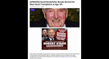 DAVID ROCKEFELLER GETS 7TH HEART TRANSPLANT AT AGE 101!
