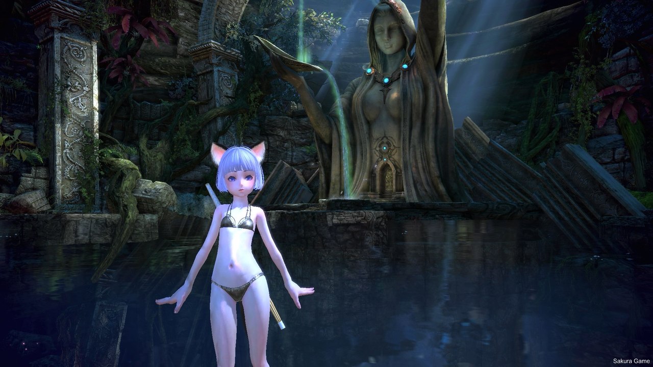 Tera Online: Lumière en bikini sous la fontaine (Décoration/Dormire)