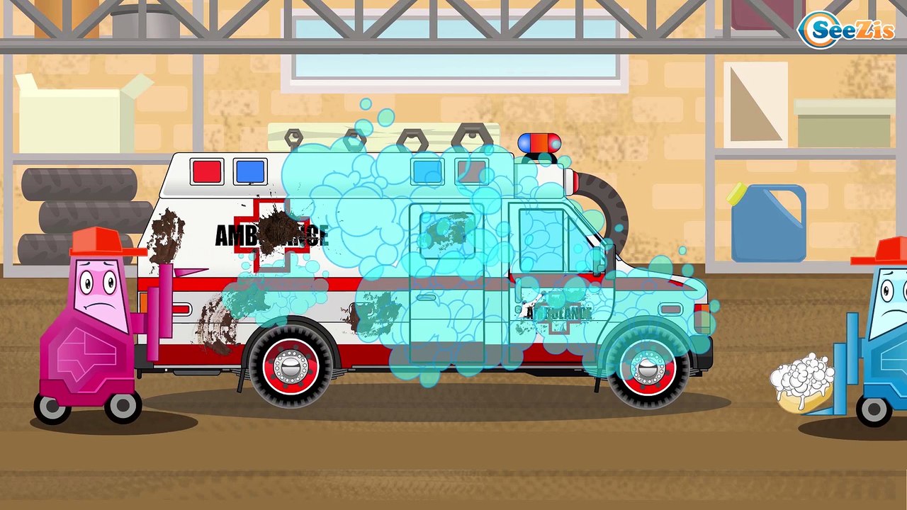 Ambulans ve Meraklı Kamyon: Kurtarma Ekibi - Eğlenceli çizgi film - Türkçe izle