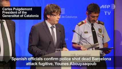 Spanish police shoot dead Barcelona attack fugitive
