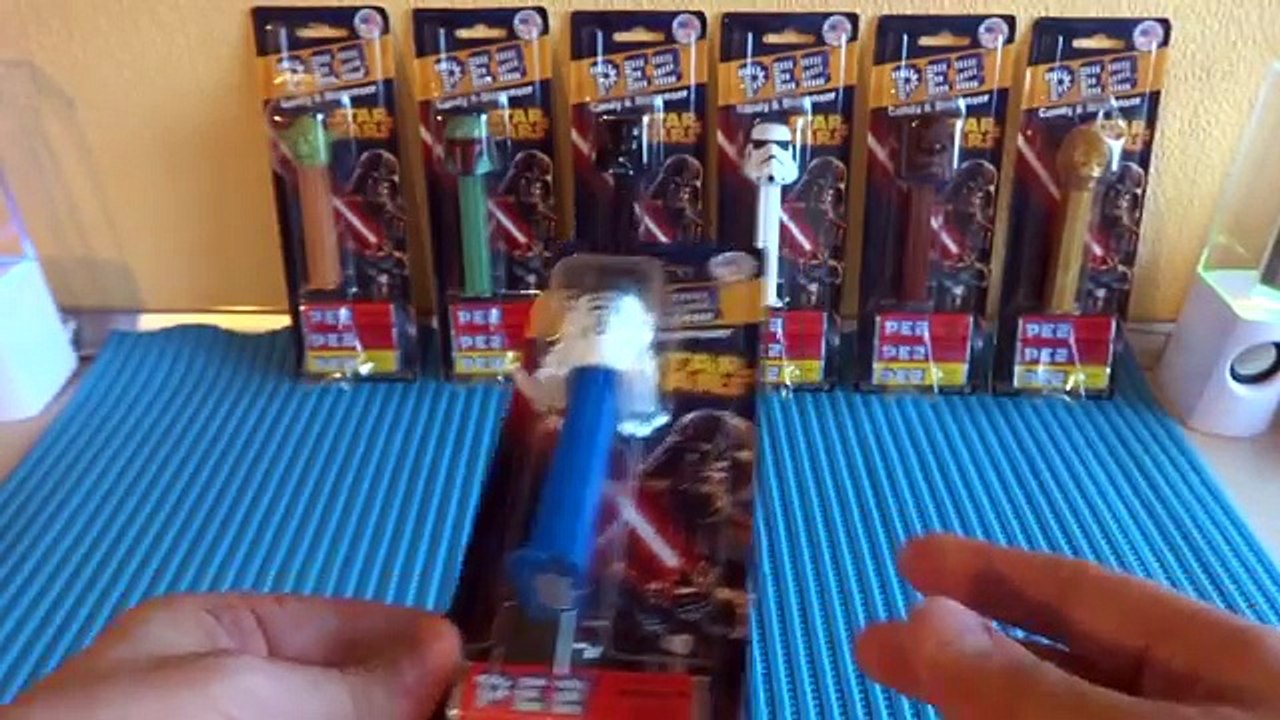 Star Wars PEZ Candy Dispensers include C-3PO Stormtrooper Yoda Darth Vader R2-D2 Chewbacca