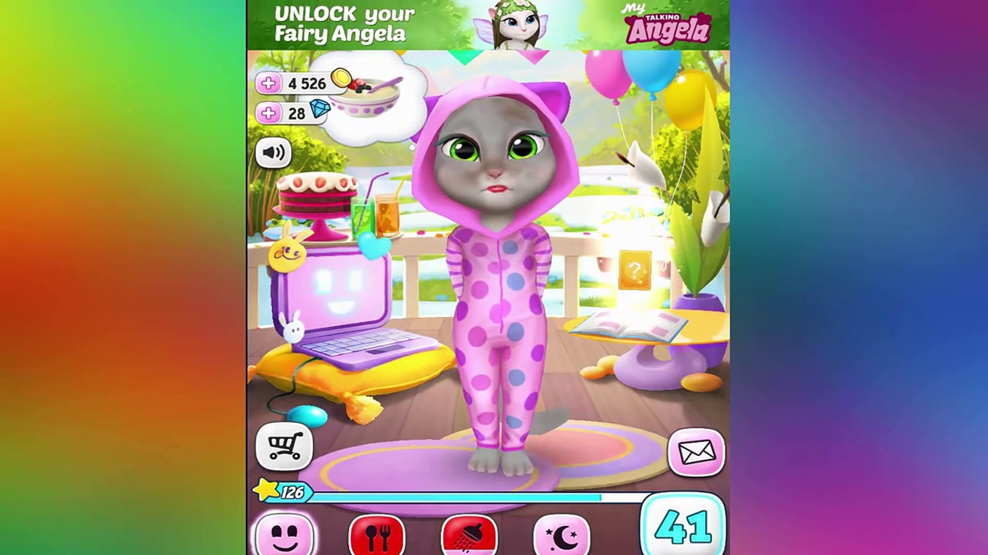 Les Yeux Niveau Niveau Mon Nouveau Parlant Gameplay Angela 41 Android Iphone Ipad Video Dailymotion