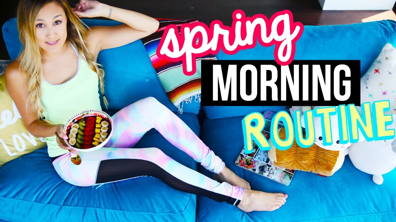 Spring Morning Routine & Healthy Breakfast Ideas! By LaurDIY