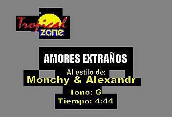 Amores extraños - Monchy y Alexandra (Karaoke)