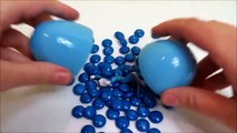 Learn Children M&Ms Rainbow Surprise Eggs Giant Candy Minnie Frozen Elsa Kids Toys Toy Eg