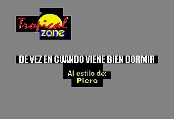 De Vez En Cuando Viene Bien Dormir - Piero (Karaoke)