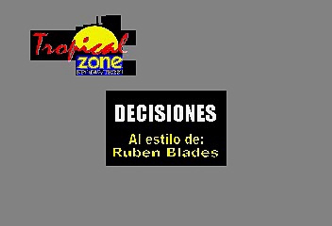 Decisiones - Ruben Blades (Karaoke)