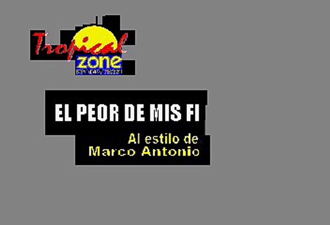 El peor de mis fracasos - Marco Antonio Solis