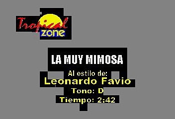 La Muy Mimosa - Leonardo Favio (Karaoke)