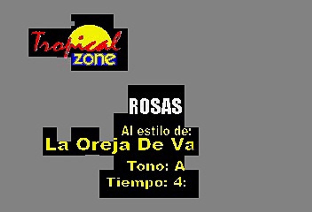 LA OREJA DE VAN GOGH - ROSAS (KARAOKE CON VOZ GUIA)