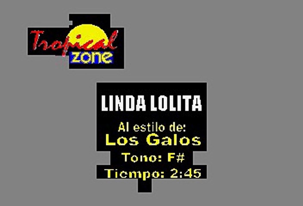 Linda Lolita - Los Galos (Karaoke)