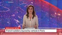 Breaking News French soldiers injured by vehicle in Paris