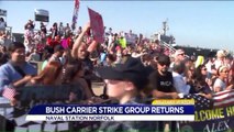 Loved Ones Rejoice as George H.W. Bush Carrier Strike Group Returns Home After Deployment