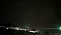 Lightning view from Sohrab Goth Cow Mandi 2017 last night - Cow Mandi 2017 - Eid ul Azha 2017