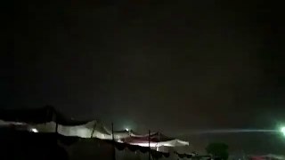 Lightning view from Sohrab Goth Cow Mandi 2017 last night - Cow Mandi 2017 - Eid ul Azha 2017