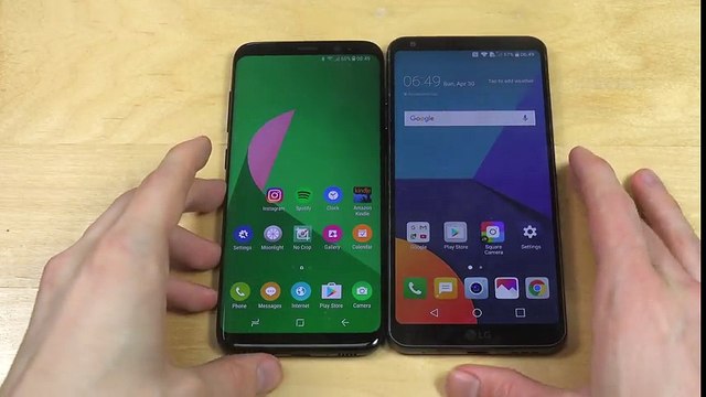 Samsung Galaxy S8 vs. LG G6 - Fingerprint Scanner Speed Test