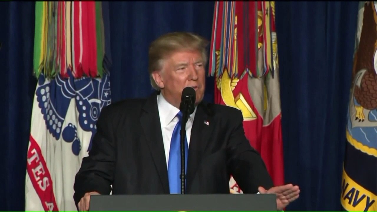 President Trump Announces New Strategy For Afghanistan That Includes Increase in Troops