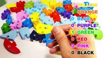 Et les couleurs concours compte pour enfants Apprendre laisse nombres avec en bois Alphabet de casse-tête abc 123