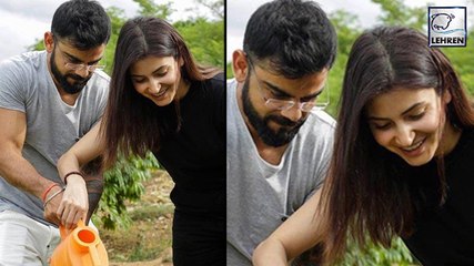 Anushka Sharma And Virat Kohli Plant A Sampling Together
