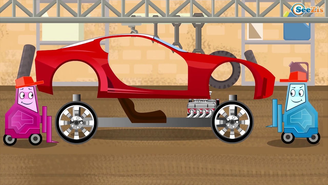 Le Tracteur Jaune et Le Camion - Voitures de construction - Vidéo Éducative de Voitures Pour Enfants